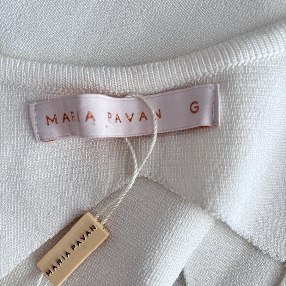 Maria Pavan Back Cutout Knit Crop Top - Picture 2 of 5